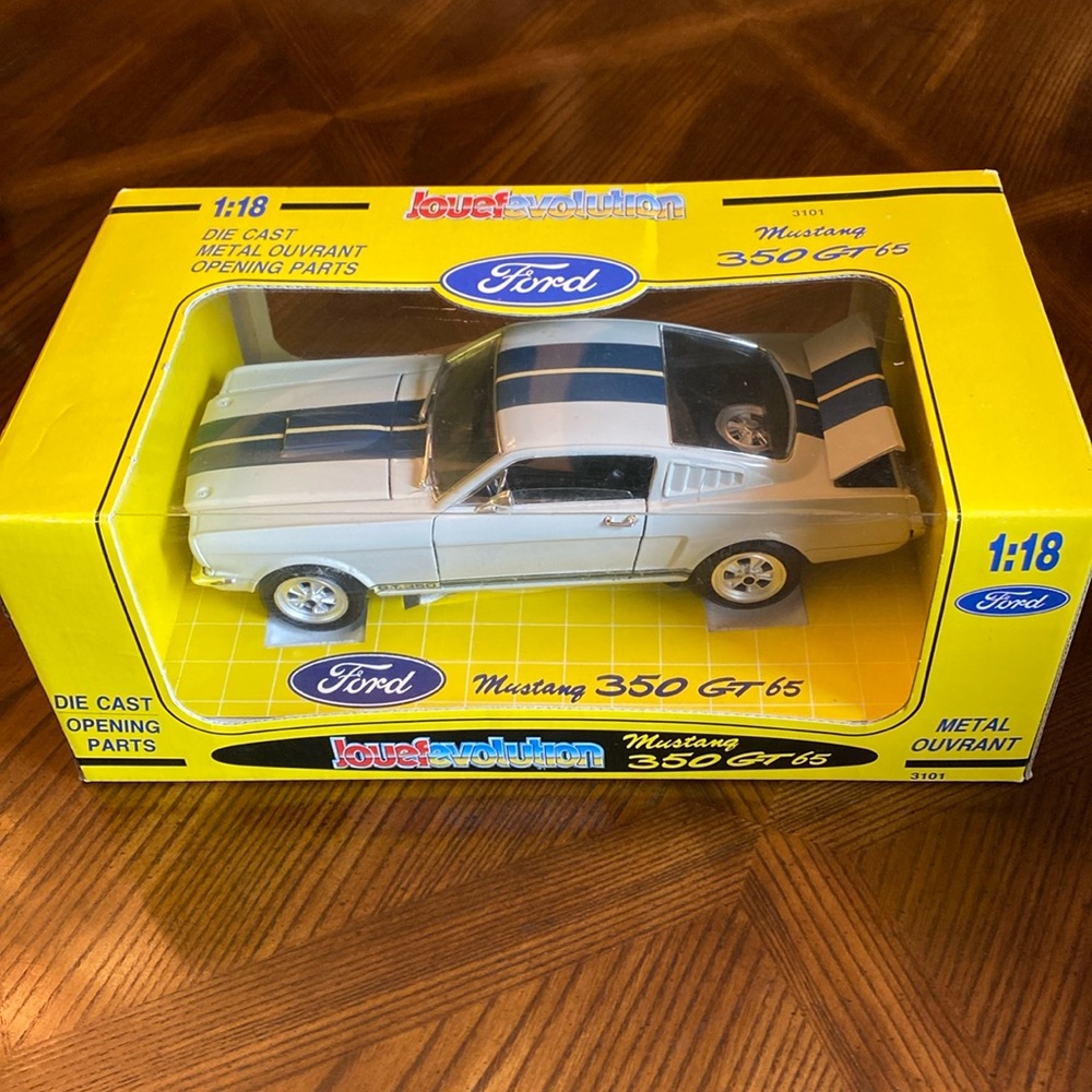 Ford Mustang Diecast Model Car, 350 GT 1965 Fastback, 1:18 Scale,Jouef Evolution - Picture 2 of 16